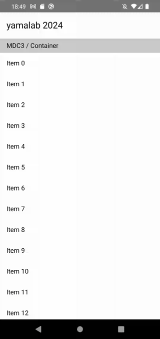 Pull to refresh(MDC3, Container)