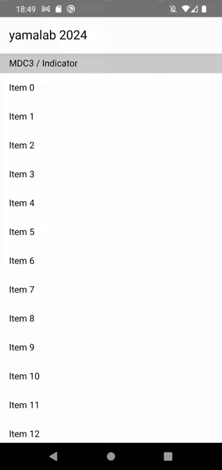 Pull to refresh(MDC3, CircularIndicator)